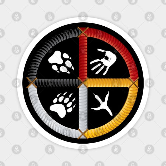 MEDICINE WHEEL 2 (Prints) Magnet by GardenOfNightmares